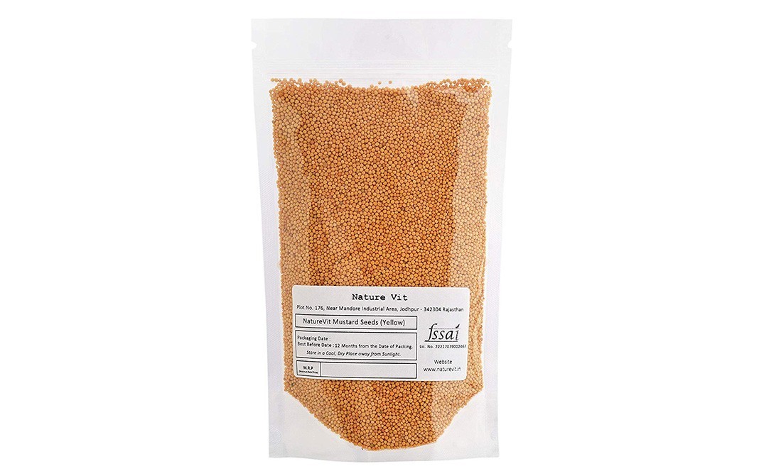 Nature Vit Mustard Seeds (Yellow)    Pack  900 grams
